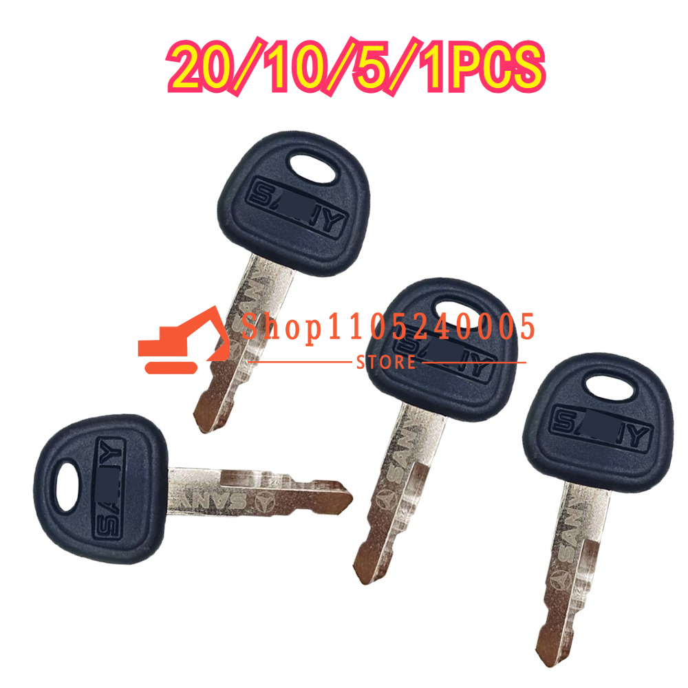 Brand Heavy Equipment - 20/10/5/1 PCS Novas chaves de ignição