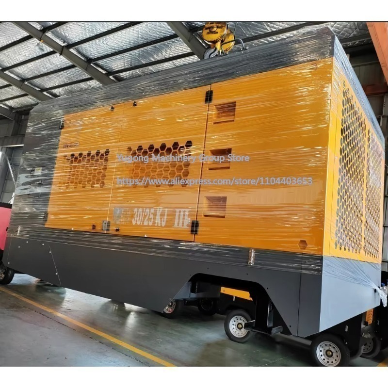 Heavy Equipment Working - Compressor de Ar Rotativo de Parafuso