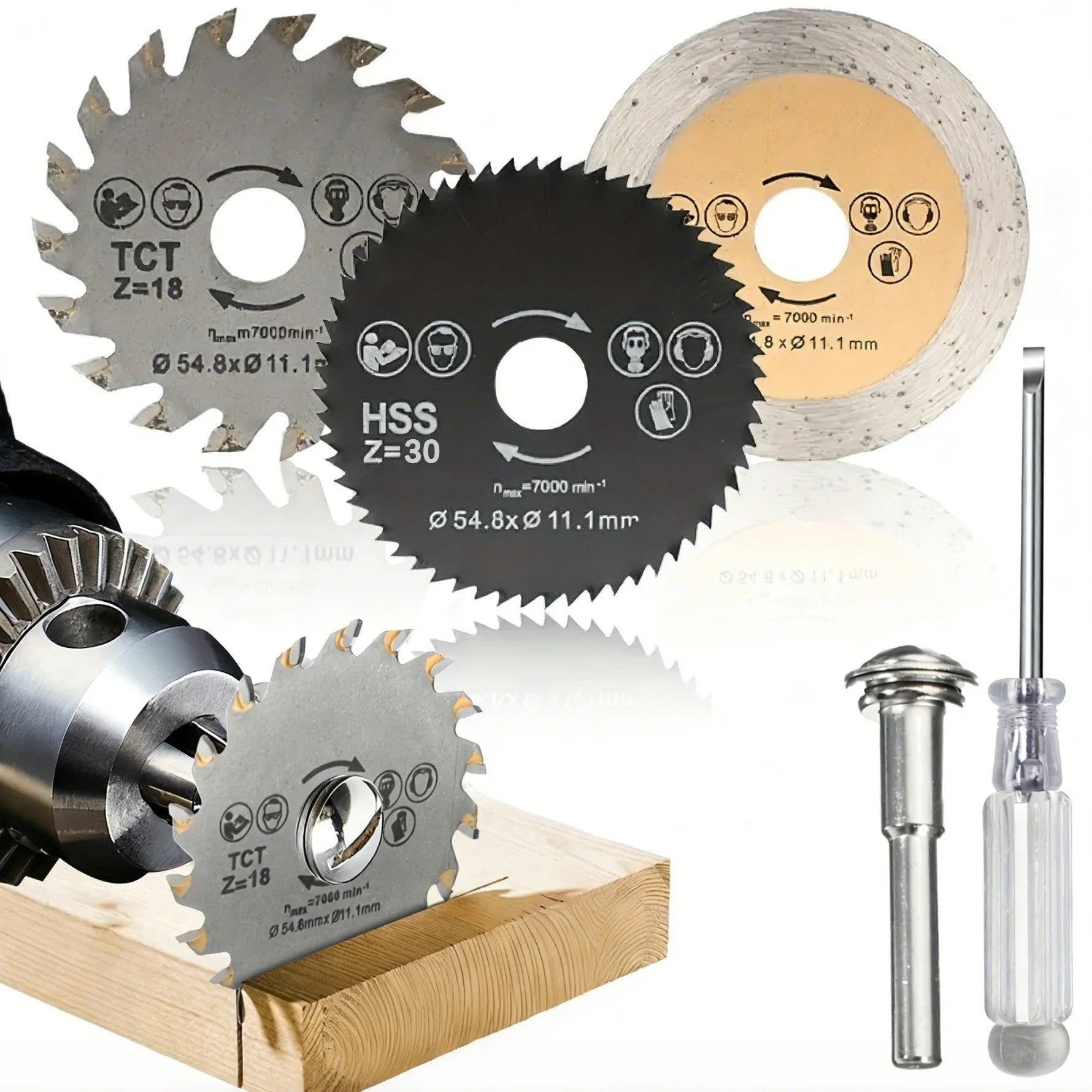 Brick Cutting Saw - Conjunto de Lâminas de Serra Circular
