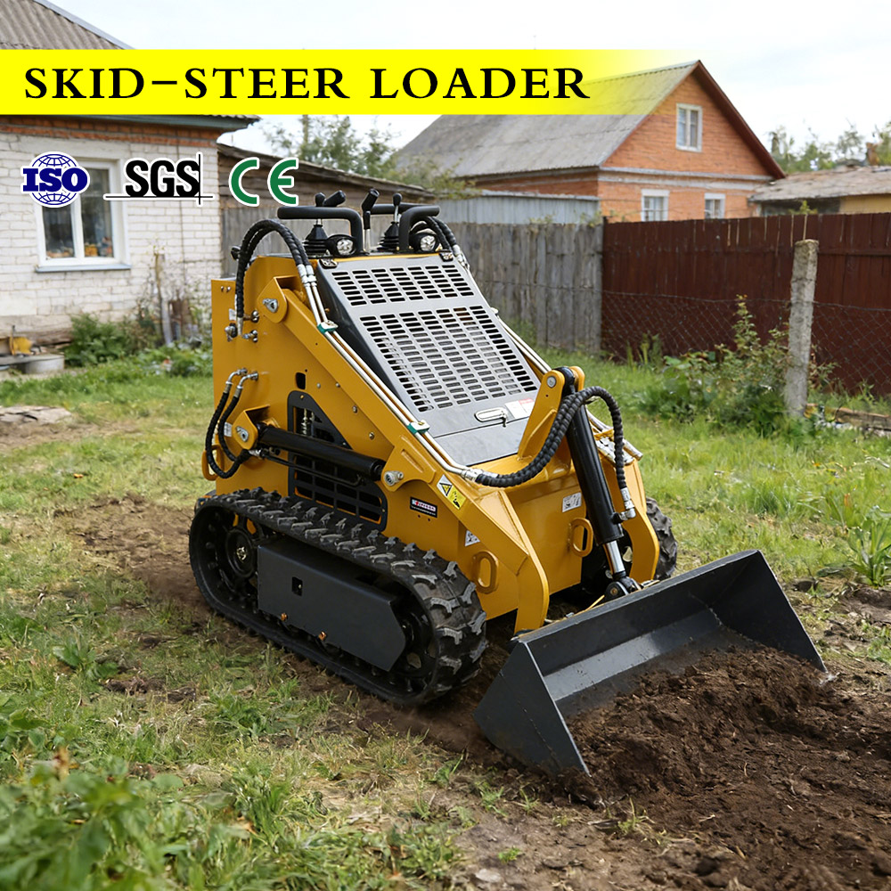 Brand Heavy Equipment - Minicarregadeira Pesada com Acessório de Esteira