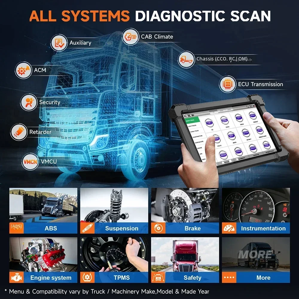 ANCEL X7 HD Ferramenta de Diag - Heavy Equipment Diagnostic Tool avaliação e preço